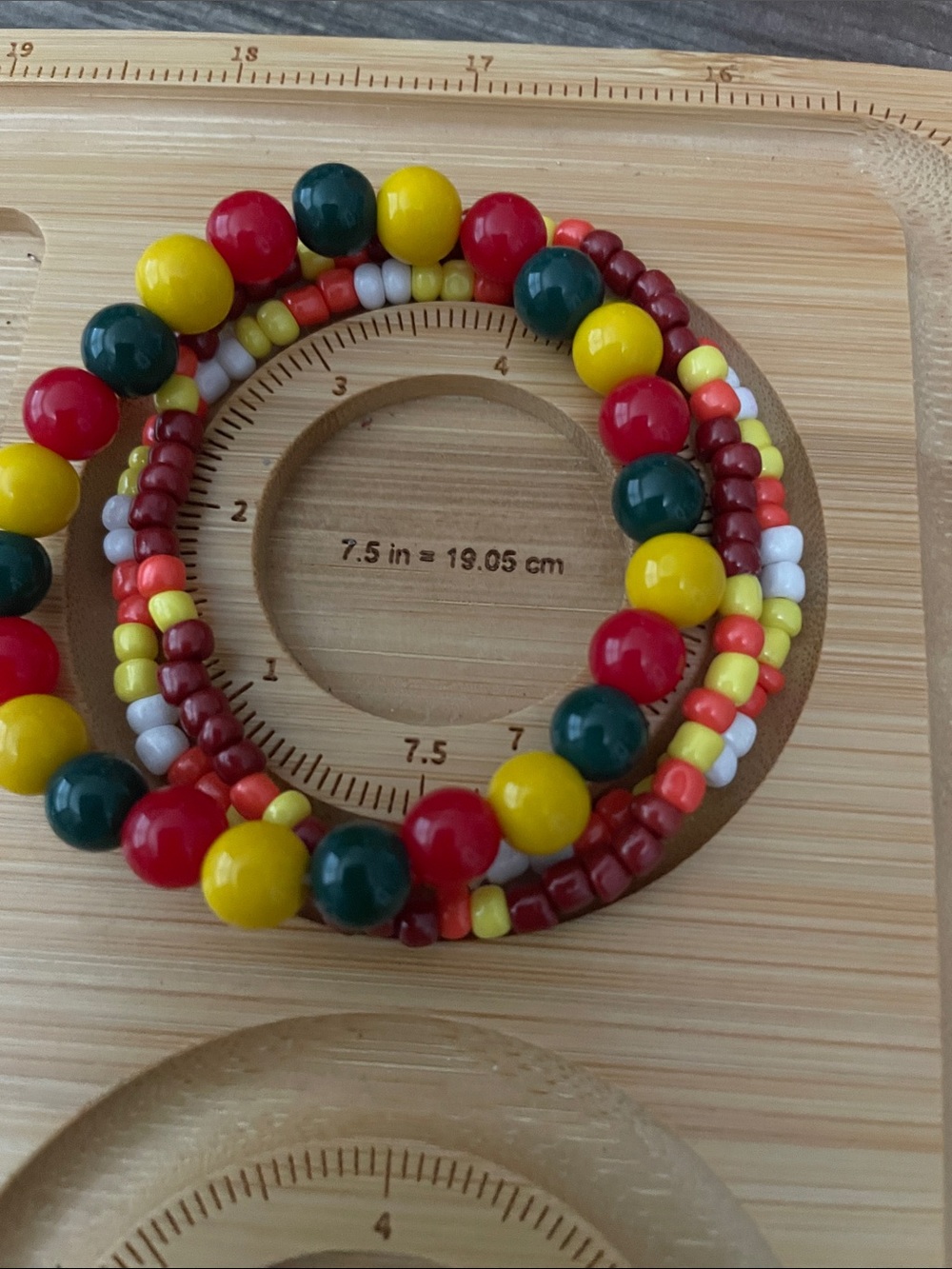 Halloween Bracelet Set of 3 Colorful Glass Beads